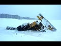 бездорожье зимника проволился трактор к701 под лед