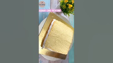 Sharp edge in square cake!!👌👌#shorts #shortsviral #short #youtubeshorts