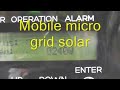 Winter solar trailer, 2 panel micro grid connect