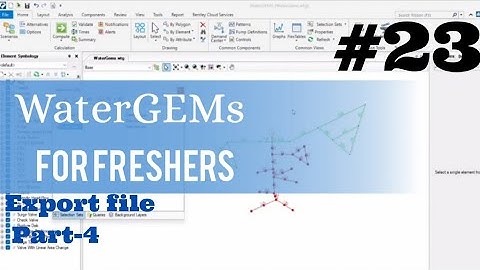 Export shapefiles from WaterGEMs l Part-4 l Bentley