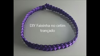 Diy Faixa Para Bebê No Cetim Trançado