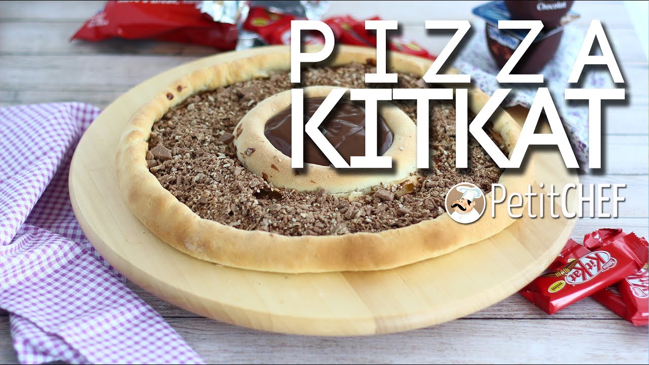 Pizza Kit Kat Ricetta per merenda golosa, tutorial cucina PetitChef.it YouTube
