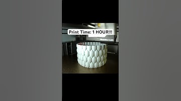 3D Printed Planter Timelapse: The Future of Gardening