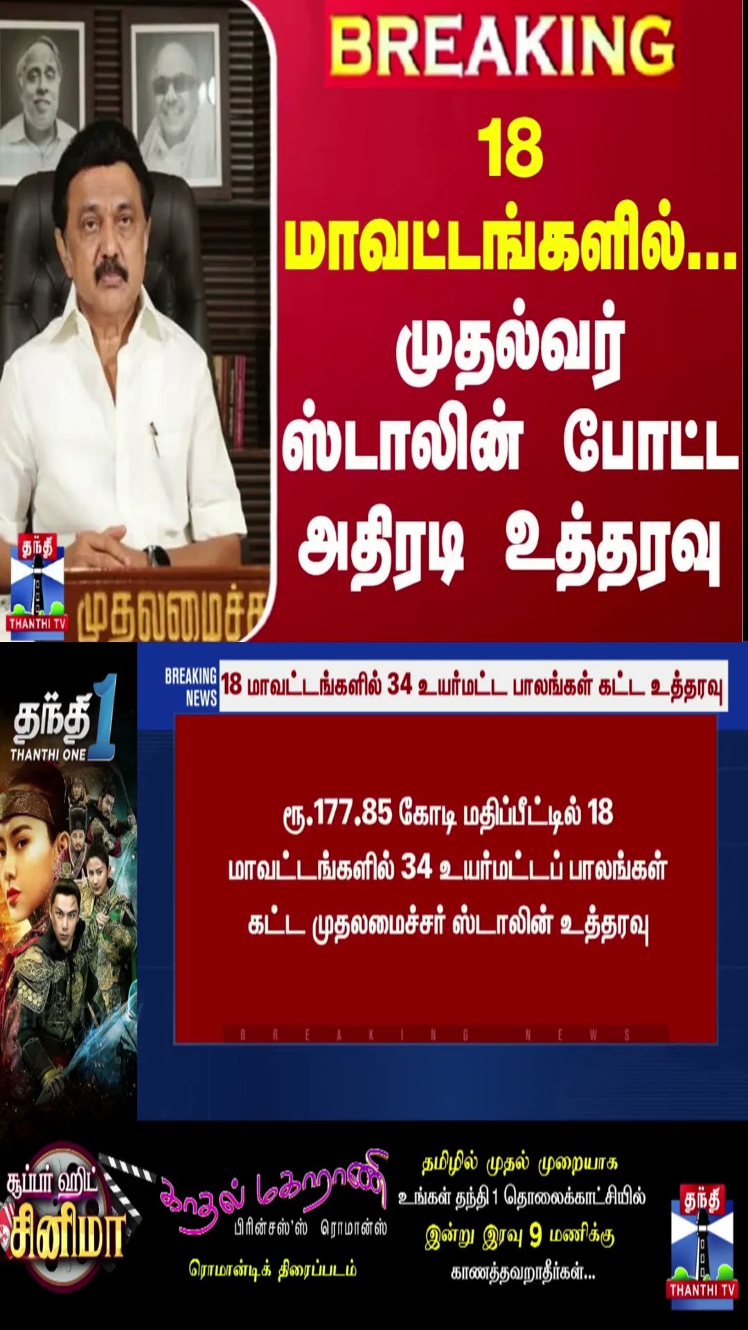 #BREAKING || 18 மாவட்டங்களில்... முதல்வர் ஸ்டாலின் போட்ட அதிரடி உத்தரவு