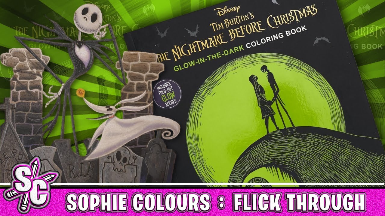 Disney Tim Burton's The Nightmare Before Christmas Glow-in-the-Dark Coloring Book [Book]