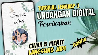 CUMA 5 MENIT | CARA MEMBUAT UNDANGAN DIGITAL PERNIKAHAN DI HP MUDAH DAN GRATIS