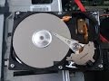 Работа винчестера в разобраном виде. Inside HDD