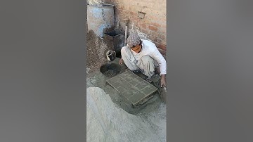 Amazing Concrete Project | Handmade Tuff tiles process #diy #concrete #process #youtubevideo #work