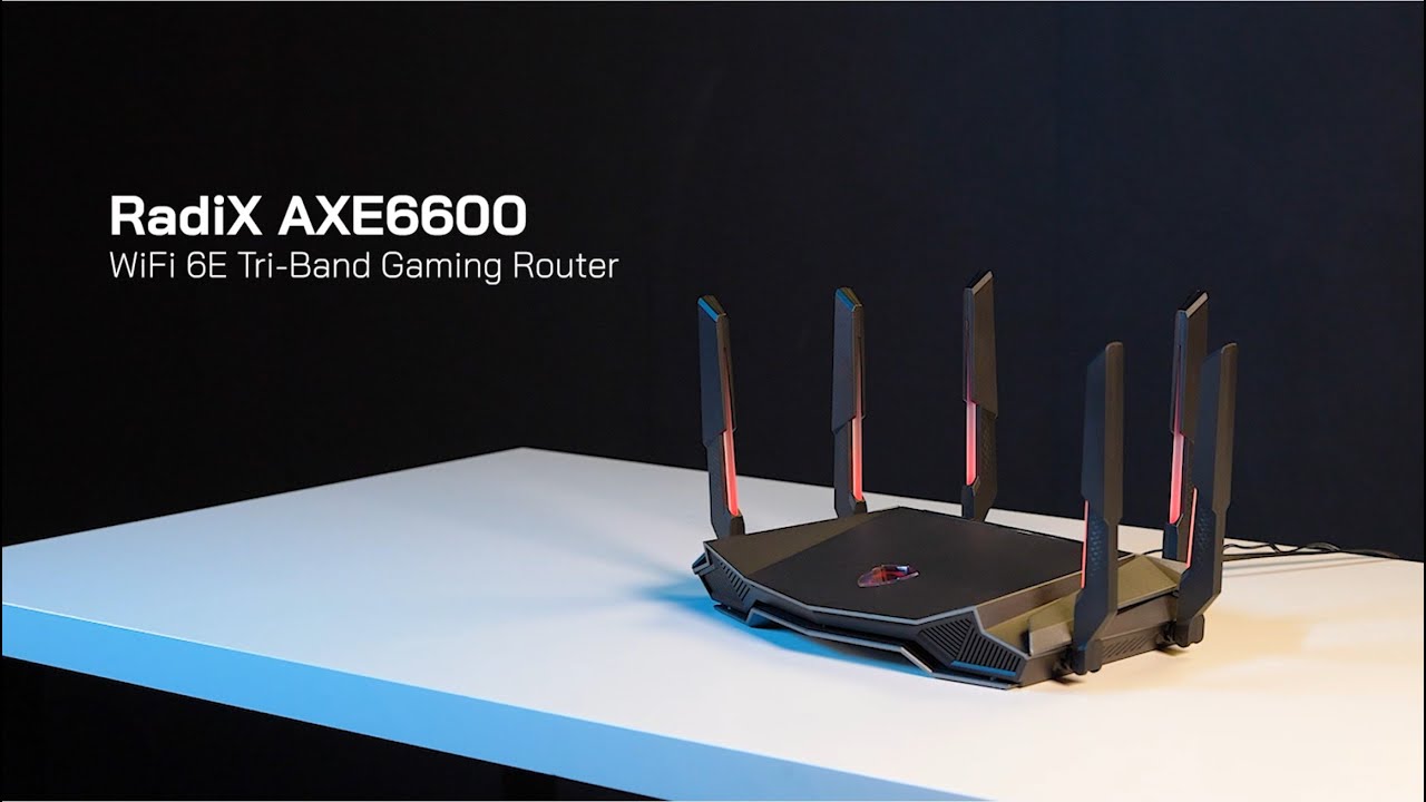 MSI RadiX AXE6600 Wi-Fi 6 Tri-Band Gaming Router