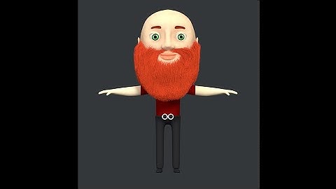 Beard Character made in Blender 3D