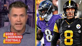GMFB| Kyle Brandt BOLD predictions for Steelers vs Ravens: \