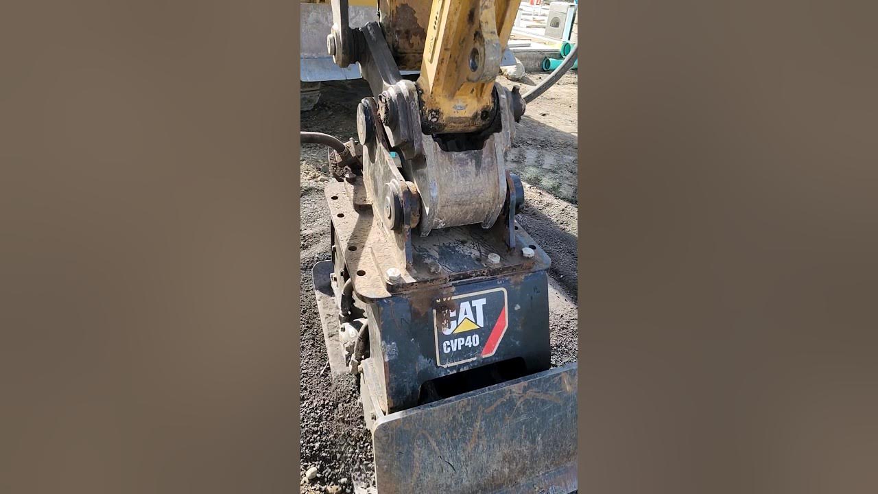 watch-this-308-cat-excavator-dominate-a-compaction-job-youtube