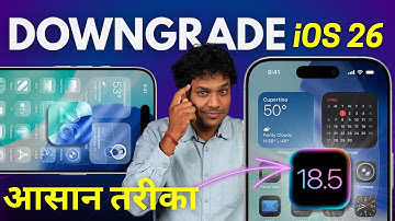 How to Downgrade iPhone iOS 26 to iOS 18 - Remove iOS 26 Beta Without Losing Data -  Guide in Hindi