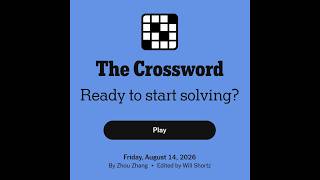 The New York Times Crossword 2026