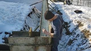 Foundation anchor bolts install