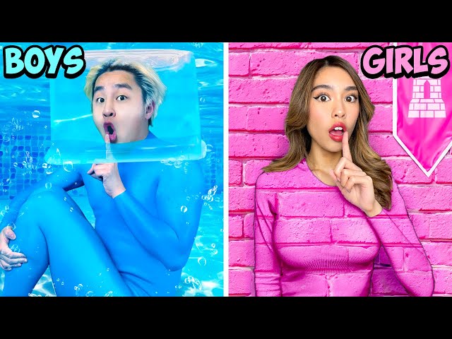 EXTREME CAMOUFLAGE HIDE AND SEEK! (BOYS VS GIRLS) - YouTube