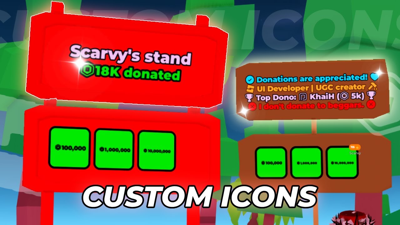 New Customization for Booth Text in Pls Donate 💸