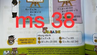 Tahun 5 : m/s 38 | Hitung nilai h | Anu dalam darab | Buku teks matematik | Bimbingan