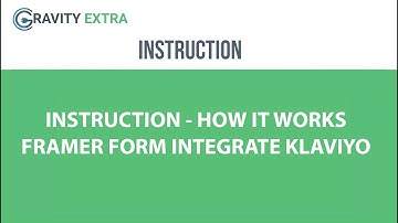 [Framer Form] Klaviyo Integration - Instruction
