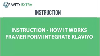 [Framer Form] Klaviyo Integration - Instruction