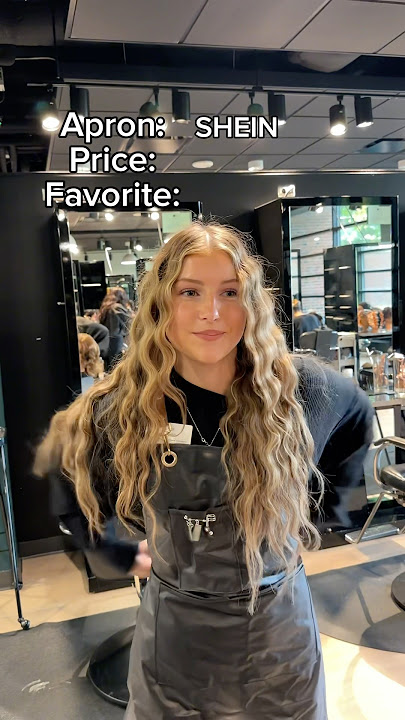Apron TOUR #beautyschool #salonapron #hairstylist #haircutting #hairsalon #trending