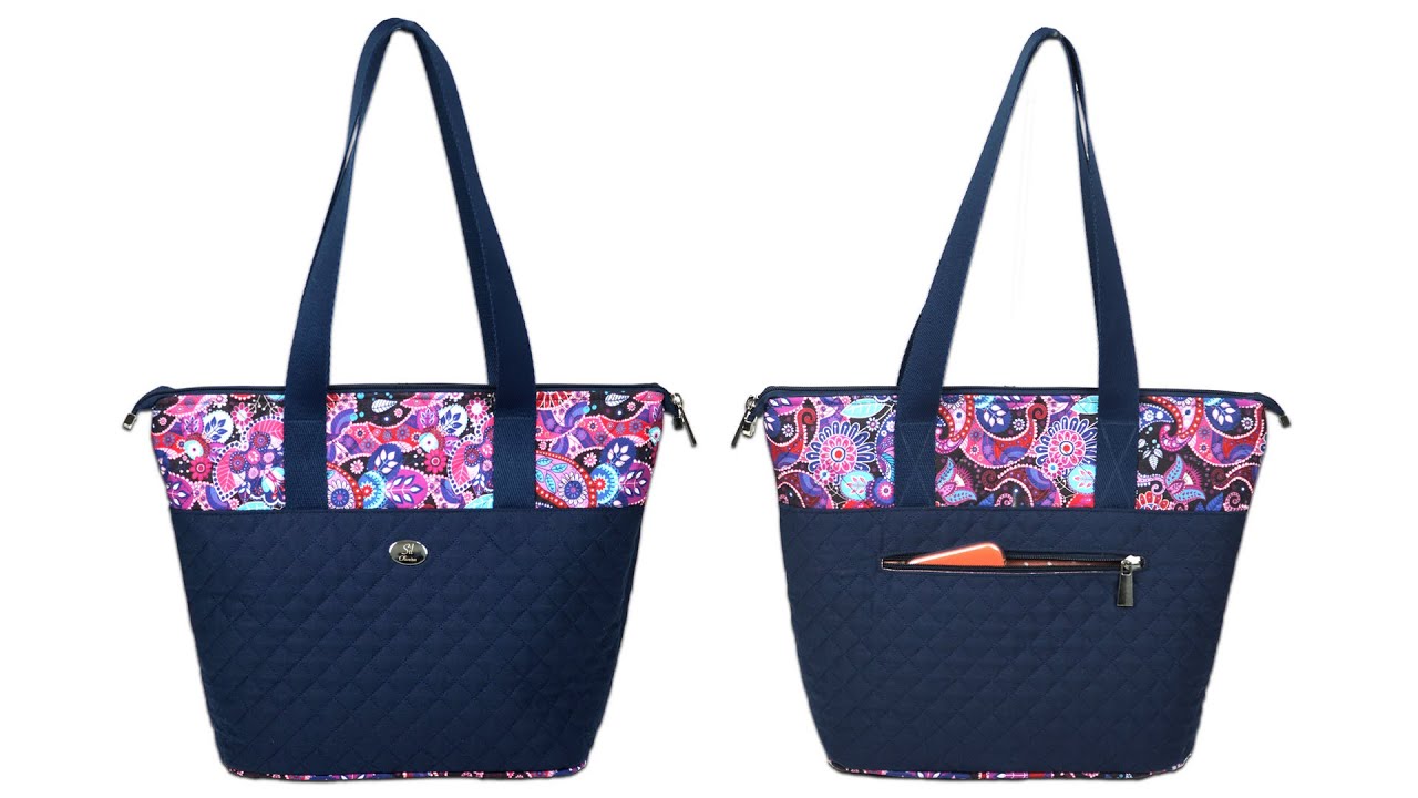 everyday tote bolsa with zipper