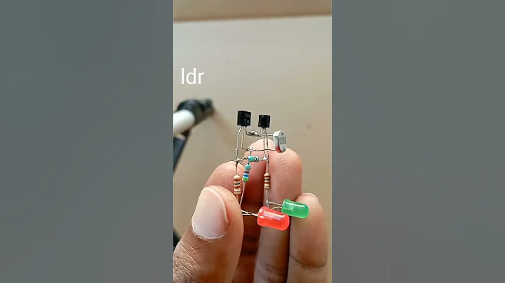 LDR Project with BC547| Laser Security system using LDR|Laser light Experiment #shorts#youtubeshorts