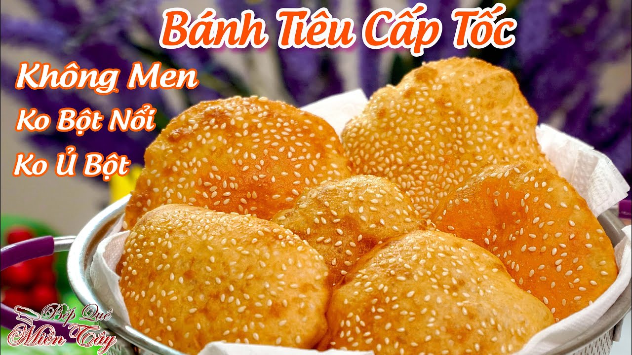 Bánh Tiêu Cấp Tốc Không Men, Không Ủ Bột, Không Bột Nổi -  Hollow Donuts | Bếp Quê Miền Tây