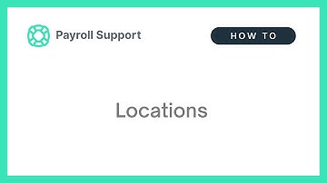 Pay Run Settings - Locations