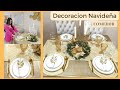 Decoracion MESA NAVIDEÑA 2022 💛✨/ DIY DOLLARCITY🎅/ como decorar la mesa para  la navidad🎄