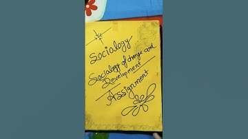 MA 📚📚📚✍️ sociology assignment file ✍️