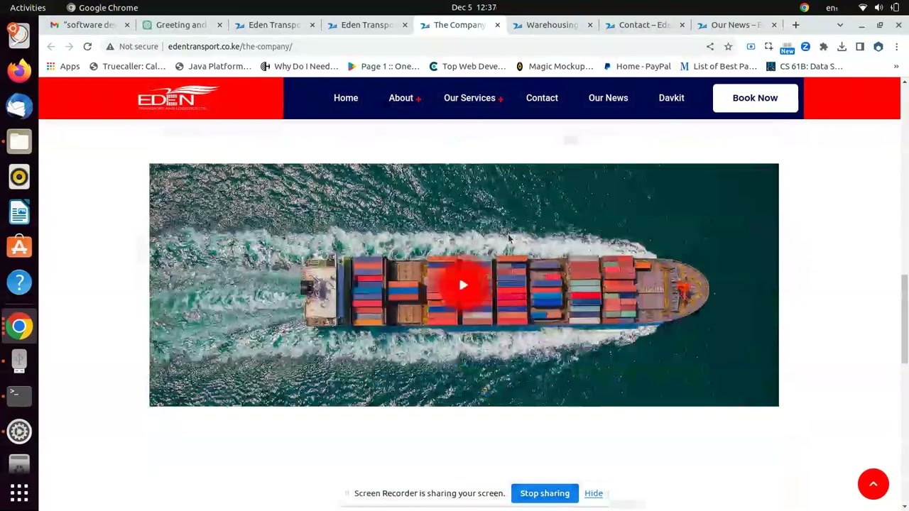 Revolutionizing Transport & Logistics: A Cutting-Edge Website by Maintcode Inc