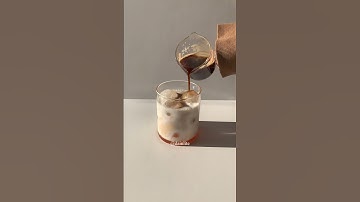 How to Make Iced Hazelnut Latte✨ #shorts