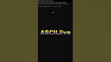 CMD ⚡.. Tricks || ASCII.live ||