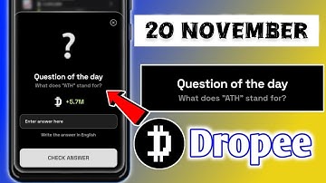 Dropee question of the day code 29 November | Dropped question of the day code | Dropee Code