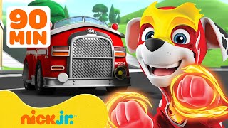 I potenti salvataggi del PAW Patrol Marshall! 👩‍🚒 Compilation di 90 minuti   | Nick Jr. Italia