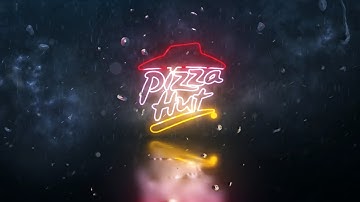 Neon Light Effects Logo Reveal.