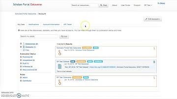 Creating, Editing, and Publishing a Dataverse