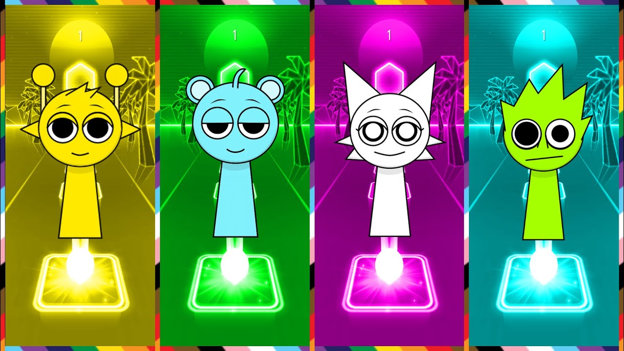 Incredibox Sprunki in Tiles Hop | Coffin Dance song