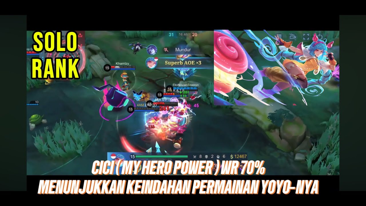 MOBILE LEGENDS - CICI SOLO IN RANK 