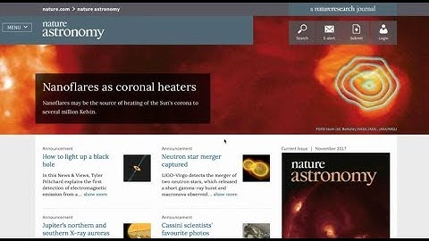 Nature Astronomy – About the Journal