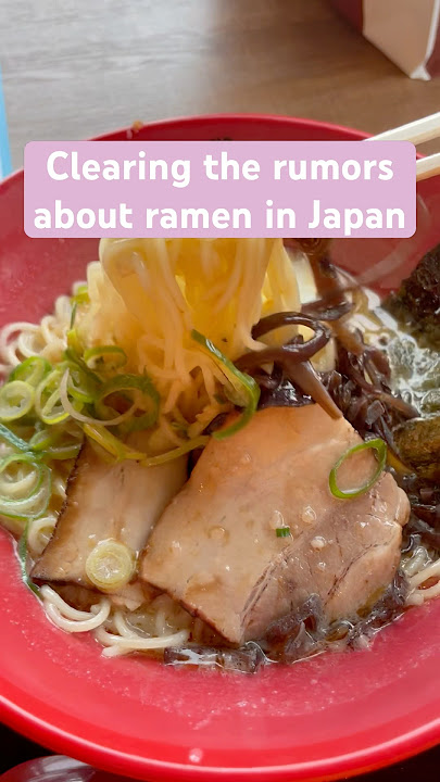 This is Kyushu ramen (some say it’s the best) #japan