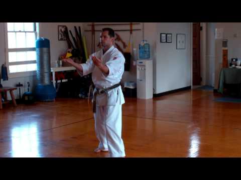 Uechi Ryu Sensei Charles Quimby, demonstrates Seis...