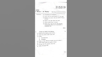 Diploma OSY Question Paper🔥 | IT 5th Sem | #Diploma #OSY #ITDepartment #Msbte #315319 #k scheme