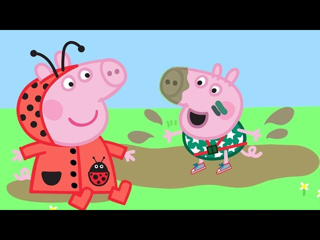 Peppa Pig Official Channel | Peppa Pig Loves Muddy Puddles! class=