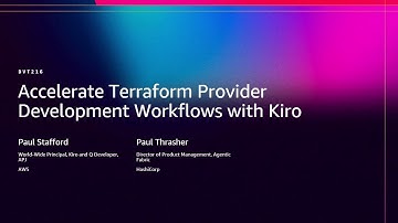 AWS re:Invent 2025 - Accelerate Terraform Provider development workflows with Kiro (DVT216)