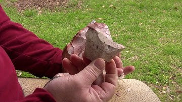 MegaBopping A Thick Chunk - Flint Knapping