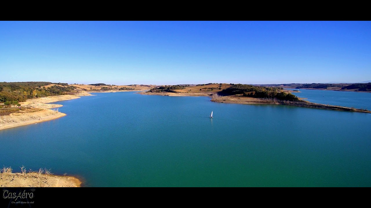 vue aerienne au lac de la Ganguise , drone YouTube vue aerienne au lac de la Ganguise , drone YouTube