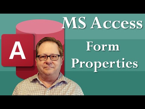 Microsoft Access Form Properties Sheet