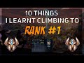 10 Things I learnt climbing to RANK 1 | TFT